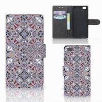 Huawei Ascend P8 Lite | Bookcase | Flower Tiles - thumbnail