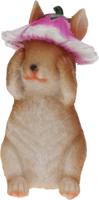 Konijn met zomer hoed 11 cm 3 ass Nampook - Nampook - thumbnail