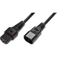 MicroConnect Stroom Aansluitkabel 3 m Zwart - thumbnail