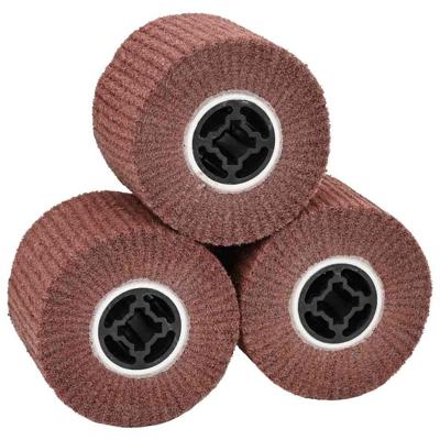 VidaXL Schuurrollen 3 pcs bruin 12 x 12 x 10 cm synthetische vezel VidaXL Schuurrollen 3 pcs bruin 12 x 12 x 10 cm synthetische vezel