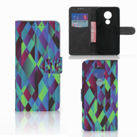 Motorola Moto G7 Power | Book Case | Abstract Green Blue - thumbnail