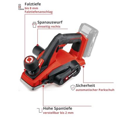 Einhell TE-PL 18/82 Li Solo - Accu Schaafmachine | 18V | Zonder accu&apos;s en lader - 4345400 4345400 - thumbnail