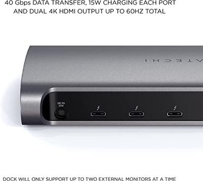 Satechi Thunderbolt 4 dock EU - Space Gray