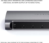 Satechi Thunderbolt 4 dock EU - Space Gray - thumbnail
