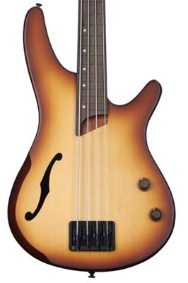Ibanez SRH500F Bass Workshop Natural Browned Burst Flat