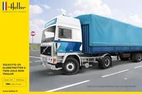 Heller 1/32 Volvo F12-20 Globe Trotter & Twin-Axle Semi Trailer - thumbnail