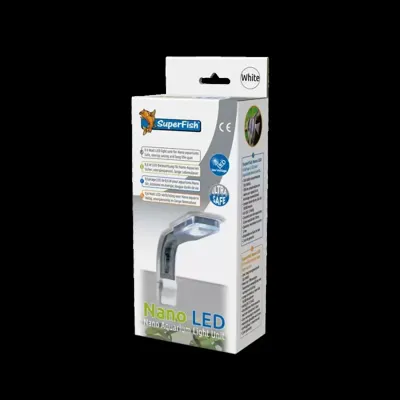 Superfish Nano Led Wit - LED-verlichting voor Nano-aquaria tot 4mm, Energiezuinig 0,6W - thumbnail