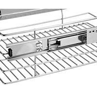 Opvouwbare poef met opslag donkergrijs - thumbnail