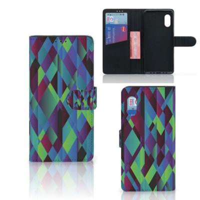 Samsung Xcover Pro | Book Case | Abstract Green Blue