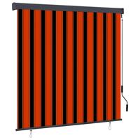 VidaXL Rolgordijn voor buiten 160x250 cm oranje en bruin - thumbnail