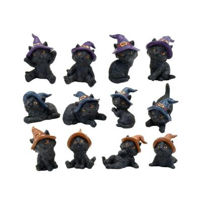 Witches Black Cat Miniatuur Beeldjes Witches Black Cat Miniatuur Beeldjes