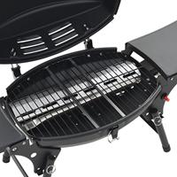 Gasbarbecue met kookzone zwart - thumbnail