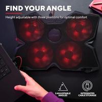 Trust GXT 278 Yozu Notebook Cooling Stand laptopkoeler - thumbnail