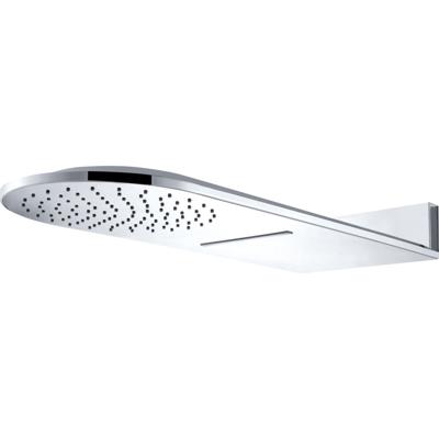 Wiesbaden luxe wand-hoofddouche+waterval 25x60 chroom