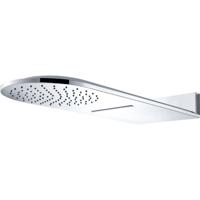 Wiesbaden luxe wand-hoofddouche+waterval 25x60 chroom - thumbnail
