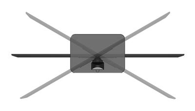 Neomounts DS45-430BL12 TV standaard 23-43"- zwenkbaar