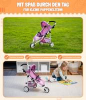 Poppenwagen Jogger Lola - Grey Jeans - thumbnail