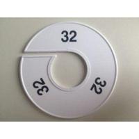 Maatring 11cm wit/zwart 32 - thumbnail