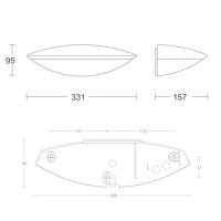 Steinel buitenlamp met sensor antraciet, 3000K 12W 770 lumen L 825 LED IHF, 0599903 - thumbnail