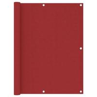 VidaXL Balkonscherm 120x300 cm oxford stof rood - thumbnail