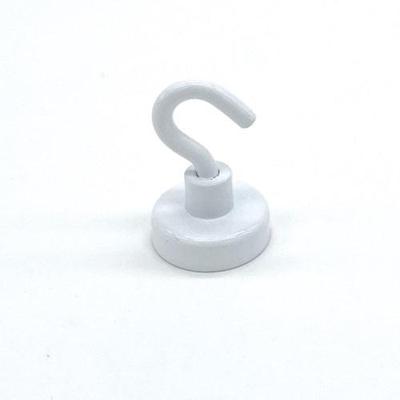 Plafondmagneet met haak wit 20 mm 2 kg - 80 stuks