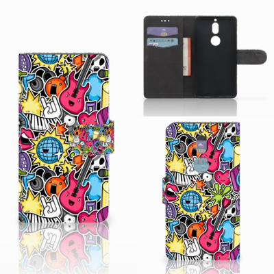 Nokia 7 | Wallet Case | met Pasjes | Punk Rock Nokia 7 | Wallet Case | met Pasjes | Punk Rock