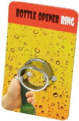 Metalen ring met flessenopener - Bier Opener Ring