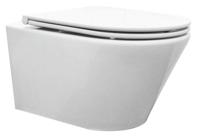 Wiesbaden Vesta rimless wandcloset met flatline 2.0 zitting wit - thumbnail