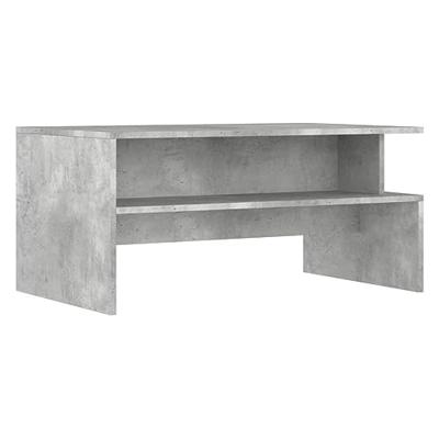Salontafel 90x55x42,5 cm bewerkt hout betongrijs