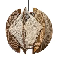 Expo Trading Hanglamp Jessica Ø 50 cm bruin beige - thumbnail