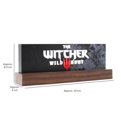 The Witcher LED-Light Wild Hunt Logo 22 cm