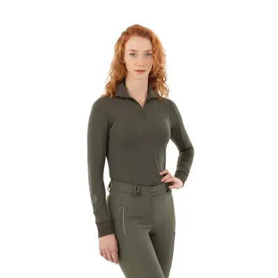 Anky LS Polo Shirt donkergroen maat:xs