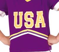 American Football Kostuum Kind Paars - thumbnail