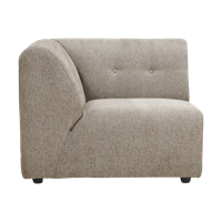 HKliving Vint bank left Sneak Beige - thumbnail