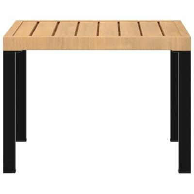 Tuinsalontafel 55x55x39,5 cm gepoedercoat staal zwart Tuinsalontafel 55x55x39,5 cm gepoedercoat staal zwart