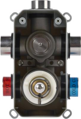 Qisani Flow inbouwbox universeel 2-weg voor thermostatische kraan Qisani Flow inbouwbox universeel 2-weg voor thermostatische kraan