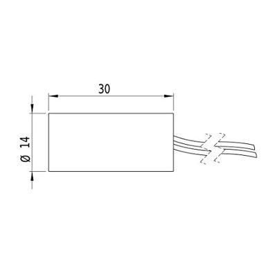 Picotronic Lasermodule Punt Rood 0.9 mW MDD650-0,9-5(14x30)