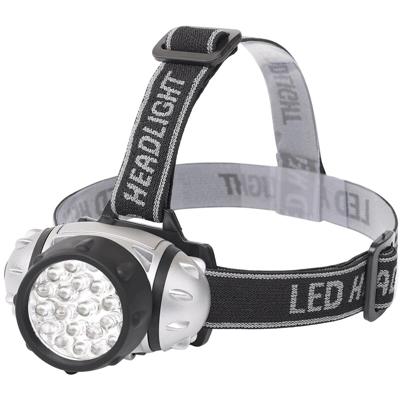 LED Hoofdlamp 23 LED's - Waterdicht en Kantelbaar - 50m Bereik - Zilver