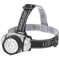 LED Hoofdlamp 23 LED's - Waterdicht en Kantelbaar - 50m Bereik - Zilver - thumbnail