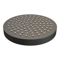 Brauer Stripe regendouchekop Diameter 25 cm mat zwart - thumbnail