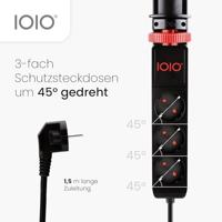 IOIO contactdoos SL3000, 3 stopcontacten en 3 USB-poorten, tafelklem, zwart - thumbnail