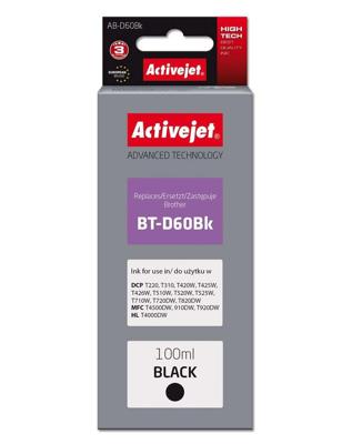 Activejet AB-D60BK inkt (vervanging Brother BT-D60BK; Supreme; 100 ml; zwart)