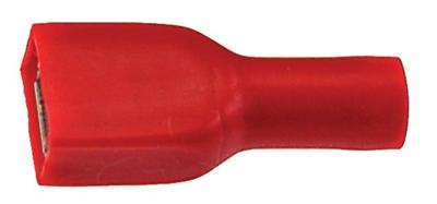 Bofix Kabelschoen plat, vrouwtje 6.3mm. volledig geïsoleerd. per 25