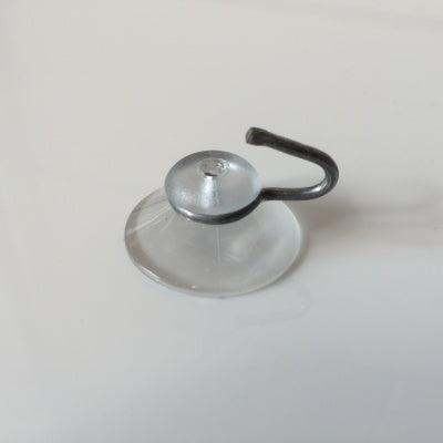 Zuignap transp 30 mm met haak 100 stuks