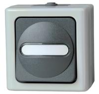 Kopp 560856002 BlueElectric Compleet Knop spatwaterdicht Grijs 1 stuks 1 stuk(s) - thumbnail