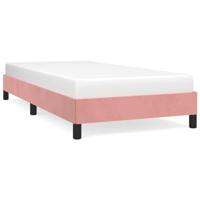 Bedframe fluweel roze 100x200 cm - thumbnail