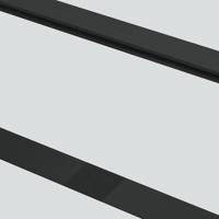 VidaXL Schuifdeur met beslagset 76x205 cm esg glas zwart - thumbnail