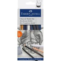 Faber Castell fc-114002 houtskoolset faber-castell 7-delig - thumbnail