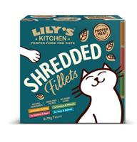 Lily&apos;s Kitchen Shredded Fillets kattenvoer nat 8x70 gram - thumbnail