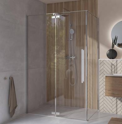 Saqu Trophy douchecabine met draaideur incl. antikalk 120x90x203cm chroom